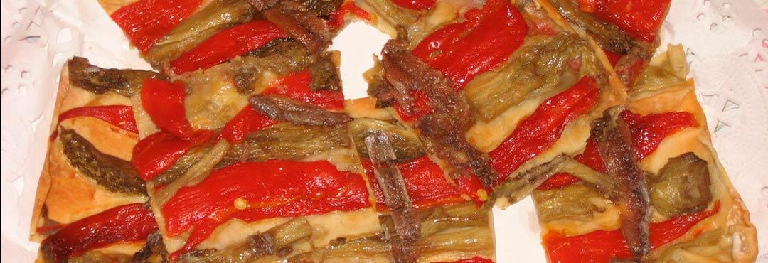 Comida típica de España coca de recapte