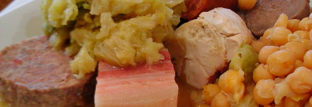 Comida típica de España cocido madrileno