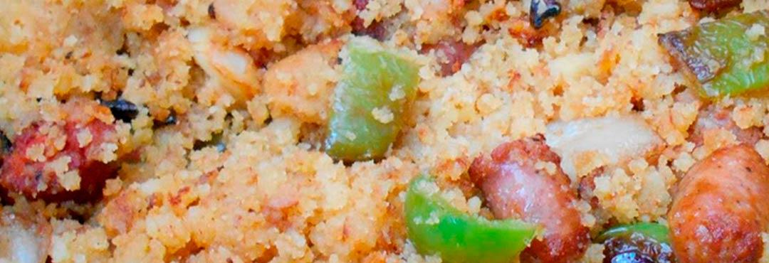 Comida típica de España migas al estilo de almeria
