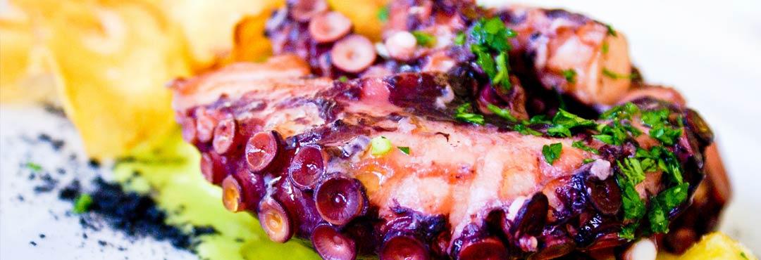 Comida típica de España pulpo alpujarreno